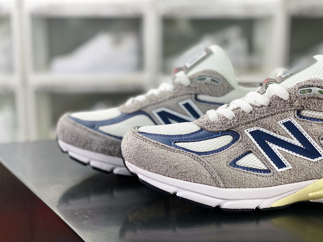 New Balance in USA M990V4 ”Grey Day” series of American-made running shoes ”Original Gray Navy Blue Oxidation” U990TA4