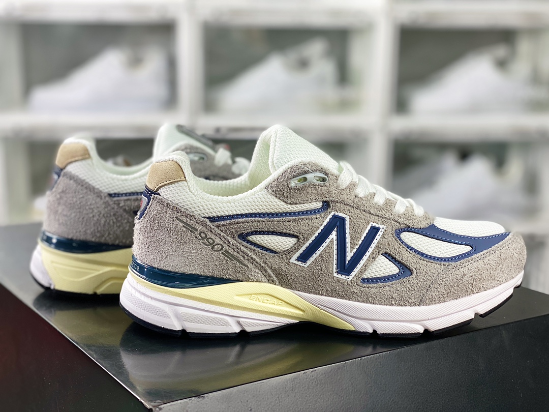 New Balance in USA M990V4 ”Grey Day” series of American-made running shoes ”Original Gray Navy Blue Oxidation” U990TA4