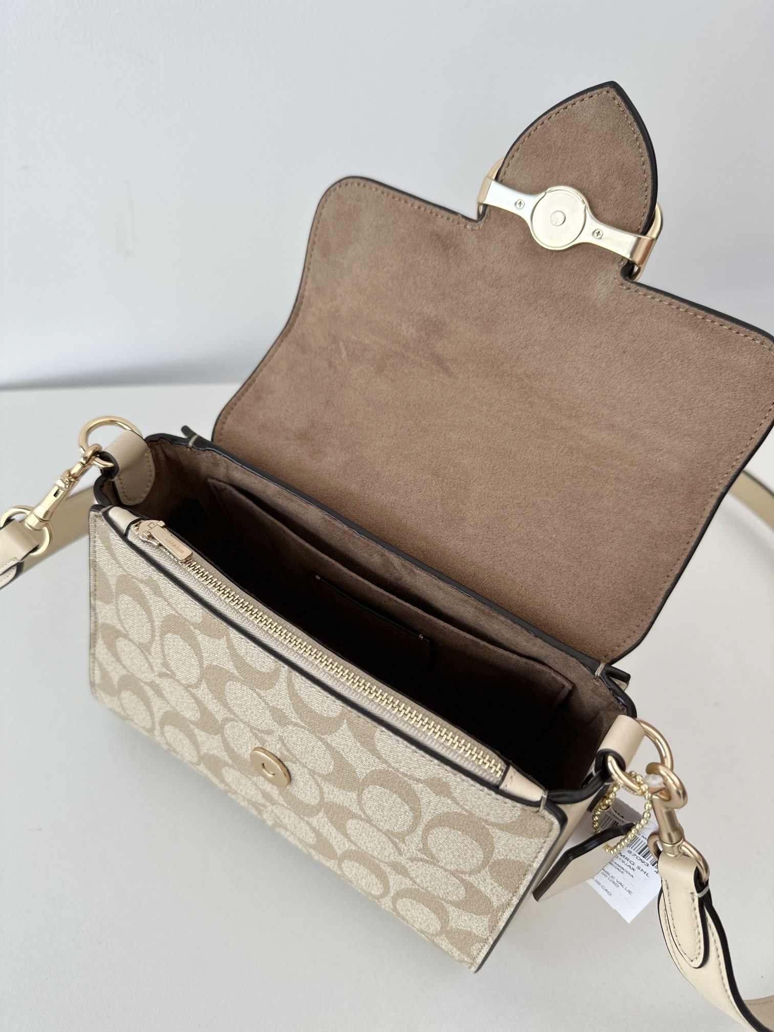Coach ～纯原 COACH 蔻驰CH314 Morgan系列手拎斜挎包 邮差包 头层牛皮配PVC老花材质
