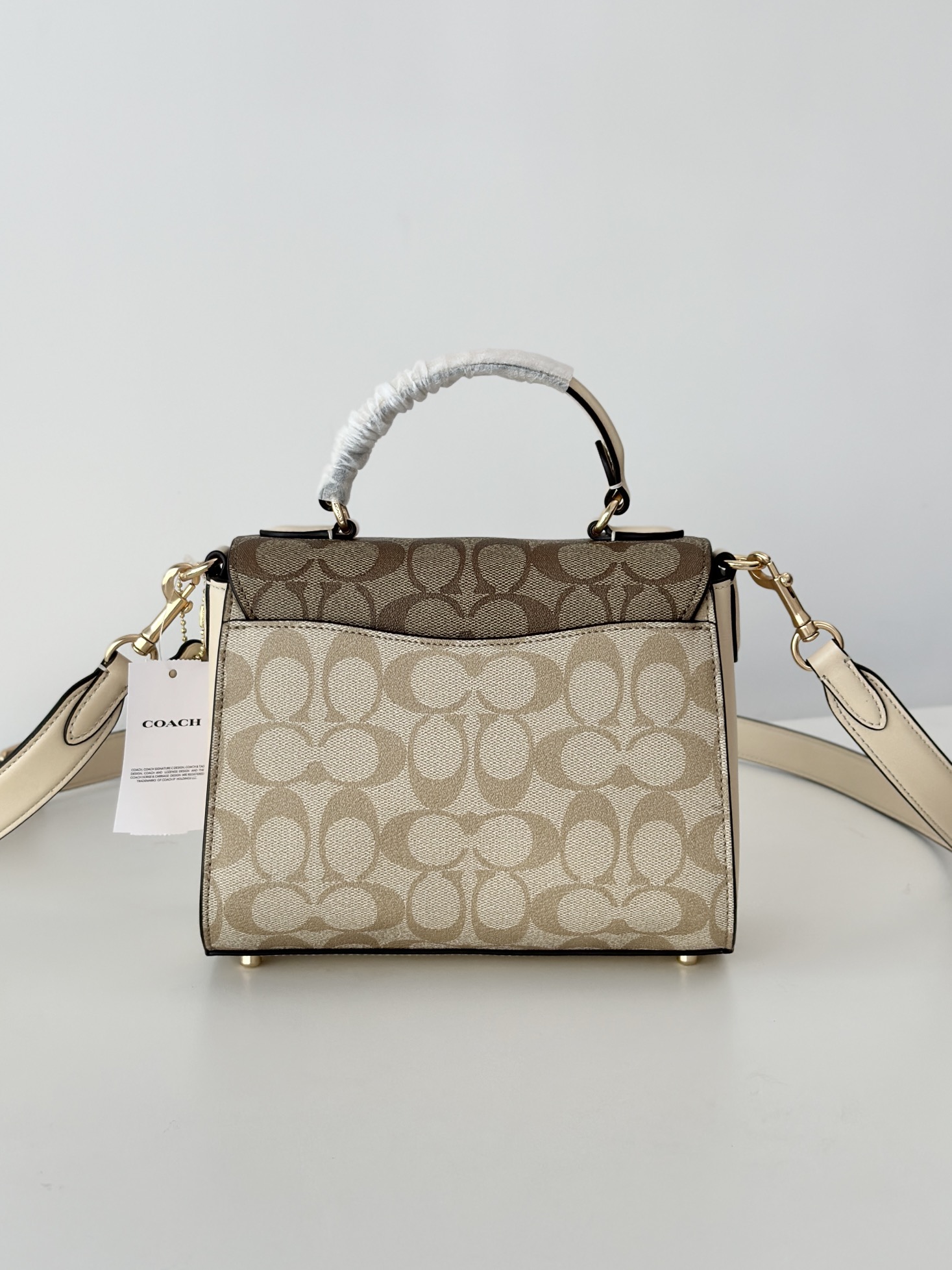 Coach ～纯原 COACH 蔻驰CH314 Morgan系列手拎斜挎包 邮差包 头层牛皮配PVC老花材质
