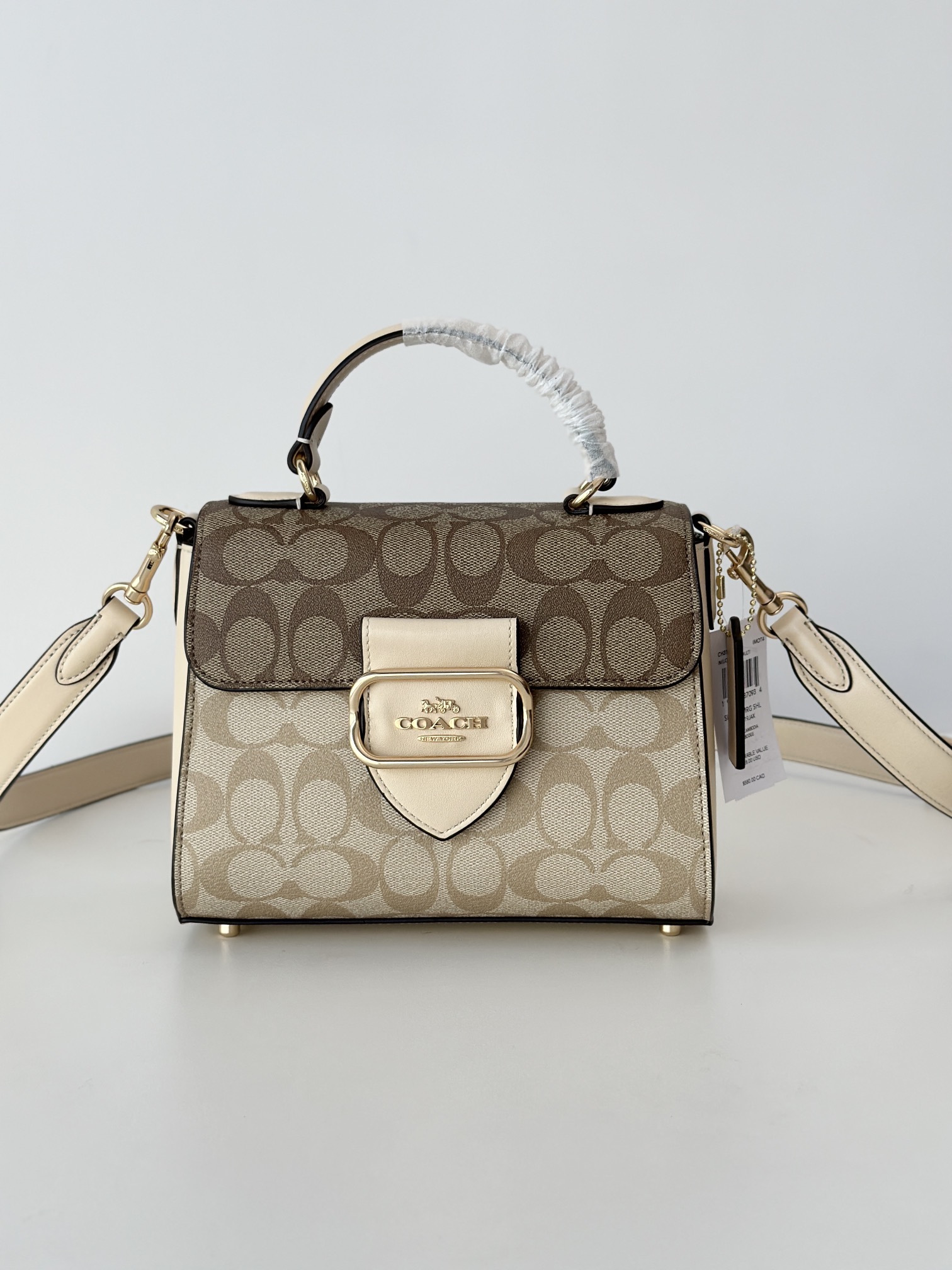 Coach ～纯原 COACH 蔻驰CH314 Morgan系列手拎斜挎包 邮差包 头层牛皮配PVC老花材质