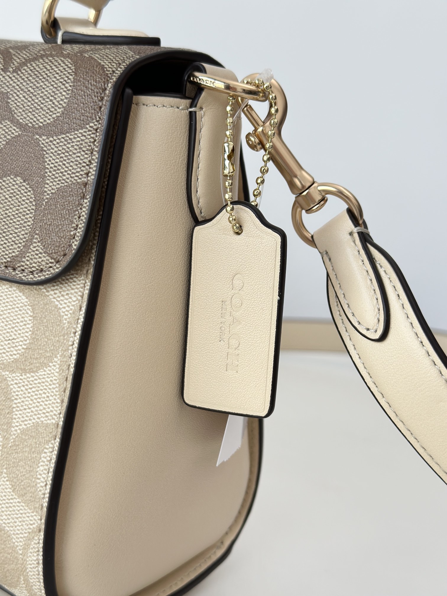 Coach ～纯原 COACH 蔻驰CH314 Morgan系列手拎斜挎包 邮差包 头层牛皮配PVC老花材质