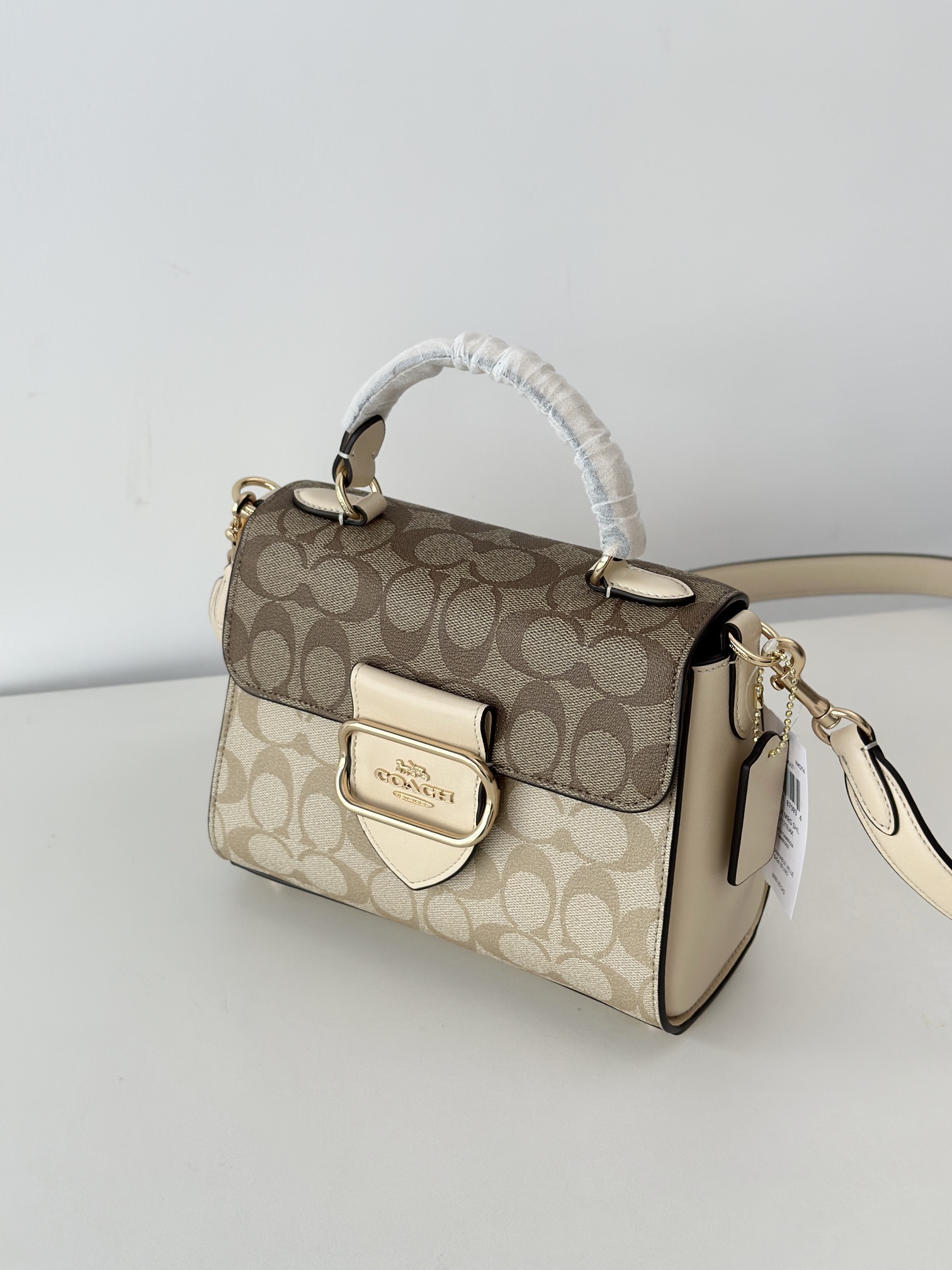 Coach ～纯原 COACH 蔻驰CH314 Morgan系列手拎斜挎包 邮差包 头层牛皮配PVC老花材质