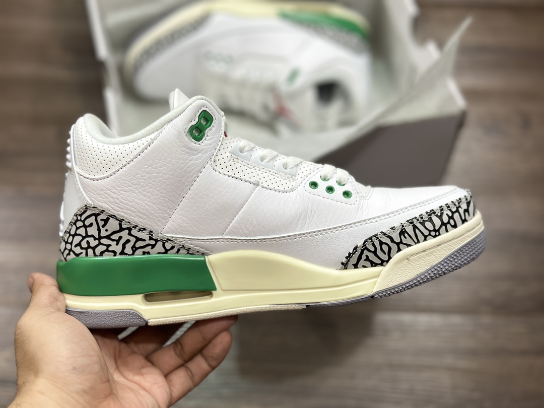 Air Jordan 3 AJ3 Jordan 3 white and green basketball shoes CK9646-136