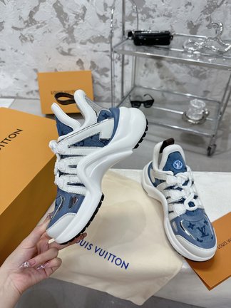 Louis Vuitton Shoes Sneakers Monogram Canvas Cowhide Summer Collection Sweatpants