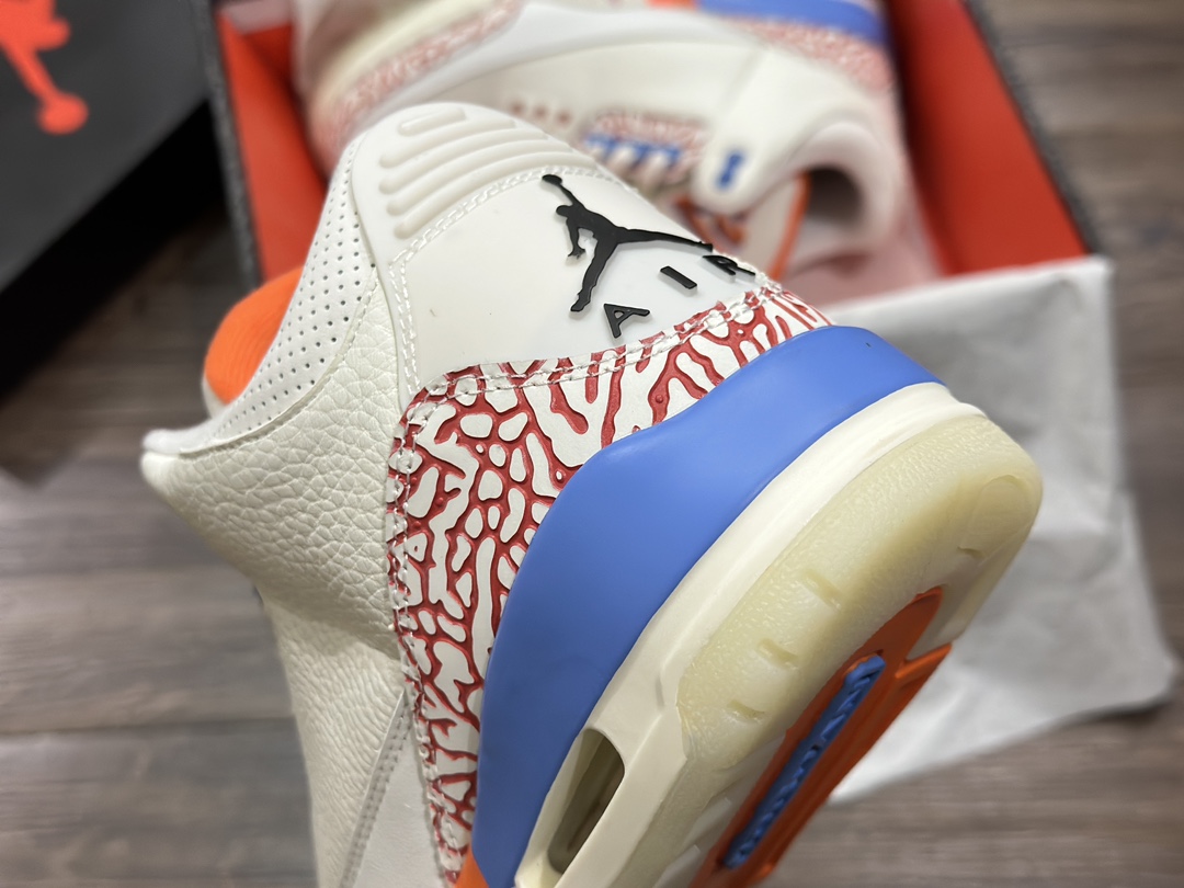 240 Air Jordan 3 AJ3 乔丹3代 白红蓝 篮球鞋 CK9246-991