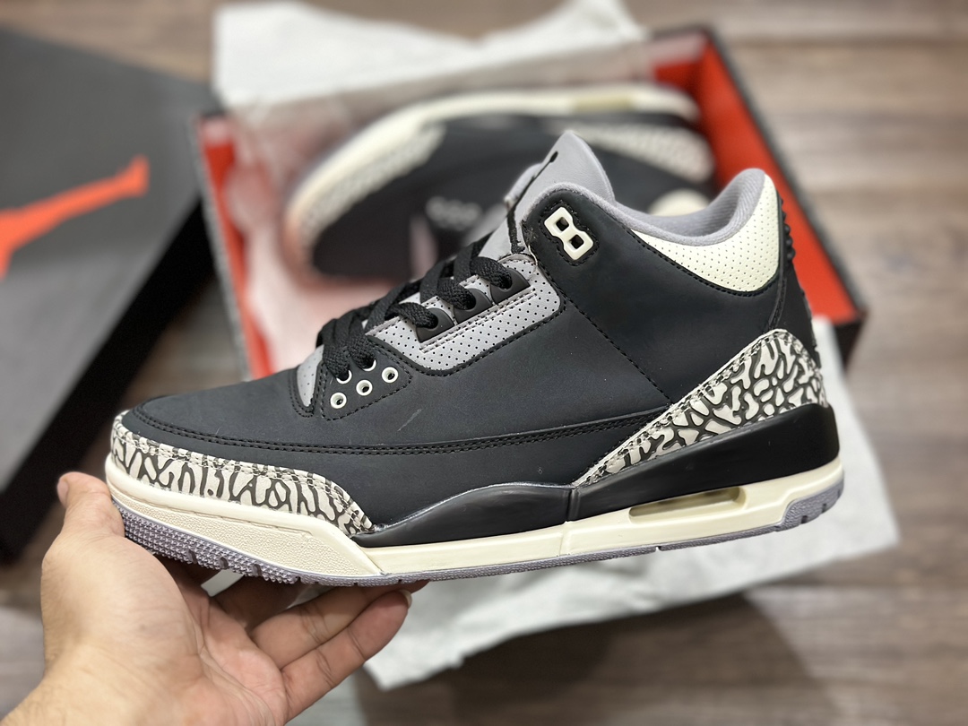 240 Air Jordan 3 AJ3 乔丹3代 灰水泥 篮球鞋 CK9246-001