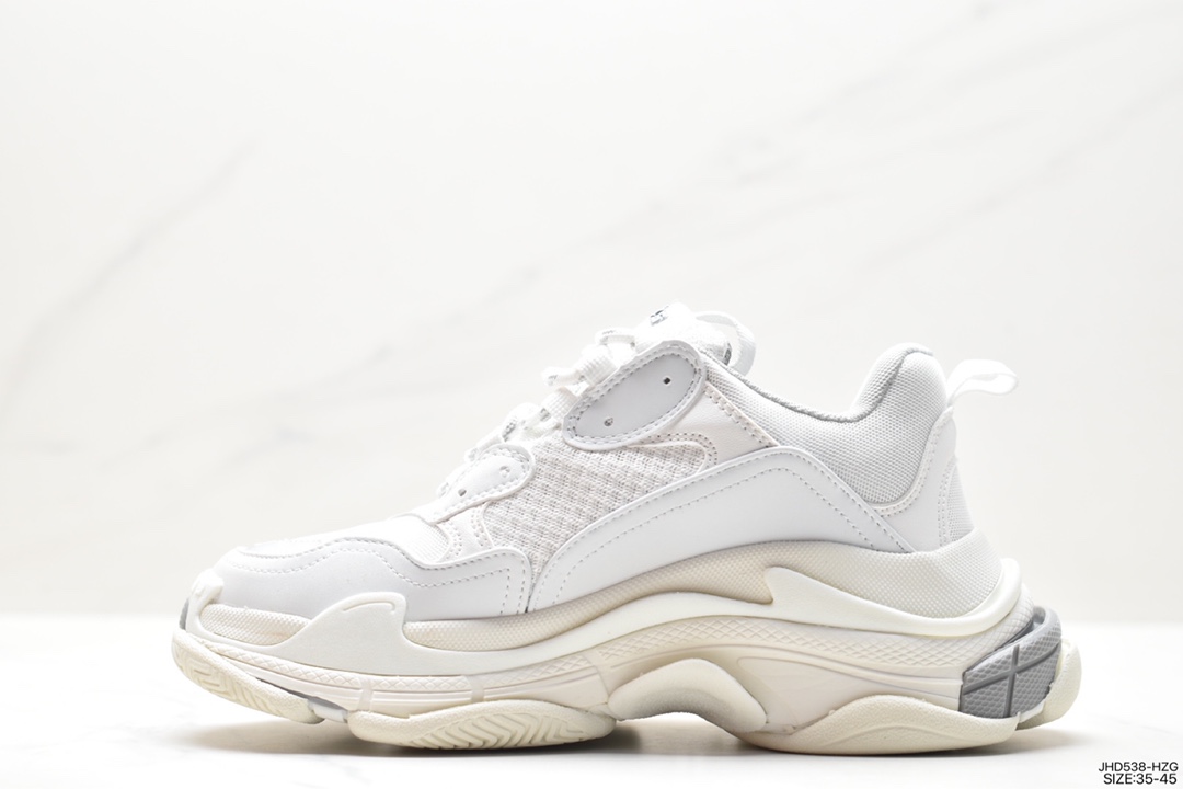 Balenciaga Triple S Clear Sole Sneaker”Black/White/Red” fashion sneakers ”old black, white and red” 524039 W2FW1 4800