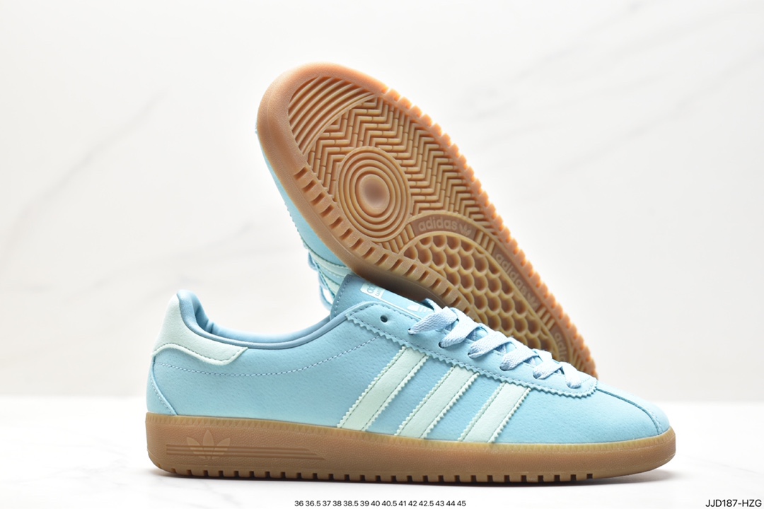 130 Adidas Originals Bermuda 绒面麂皮防滑耐磨轻便低帮板鞋 GY7387