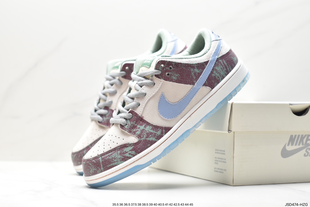 Crenshaw Skate Club xNikeSBDunkLow White and Green Joint FN4193-100