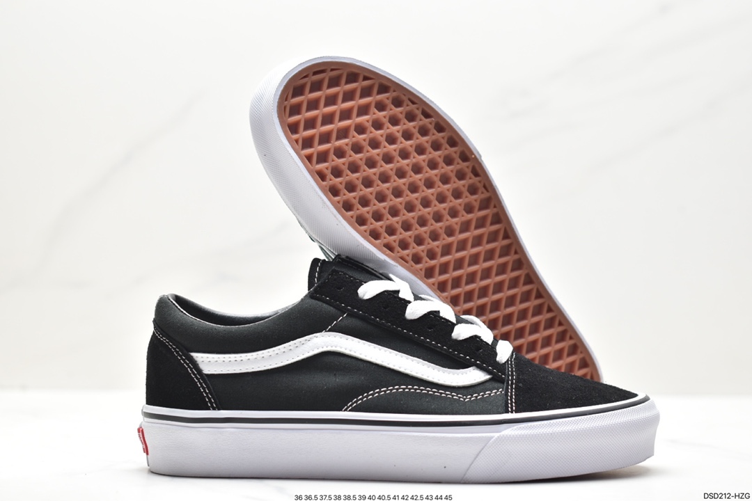 Vans Old Skool Platform Black Warrior Vans official lightweight, wear-resistant, comfortable thick-soled casual canvas shoes