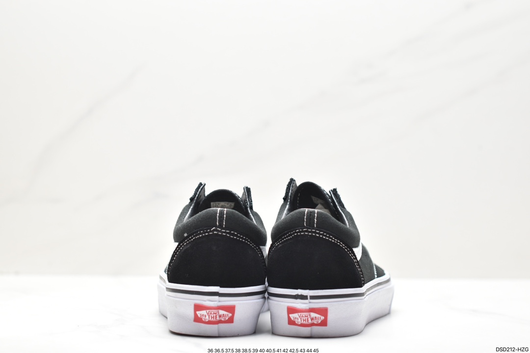 Vans Old Skool Platform Black Warrior Vans official lightweight, wear-resistant, comfortable thick-soled casual canvas shoes