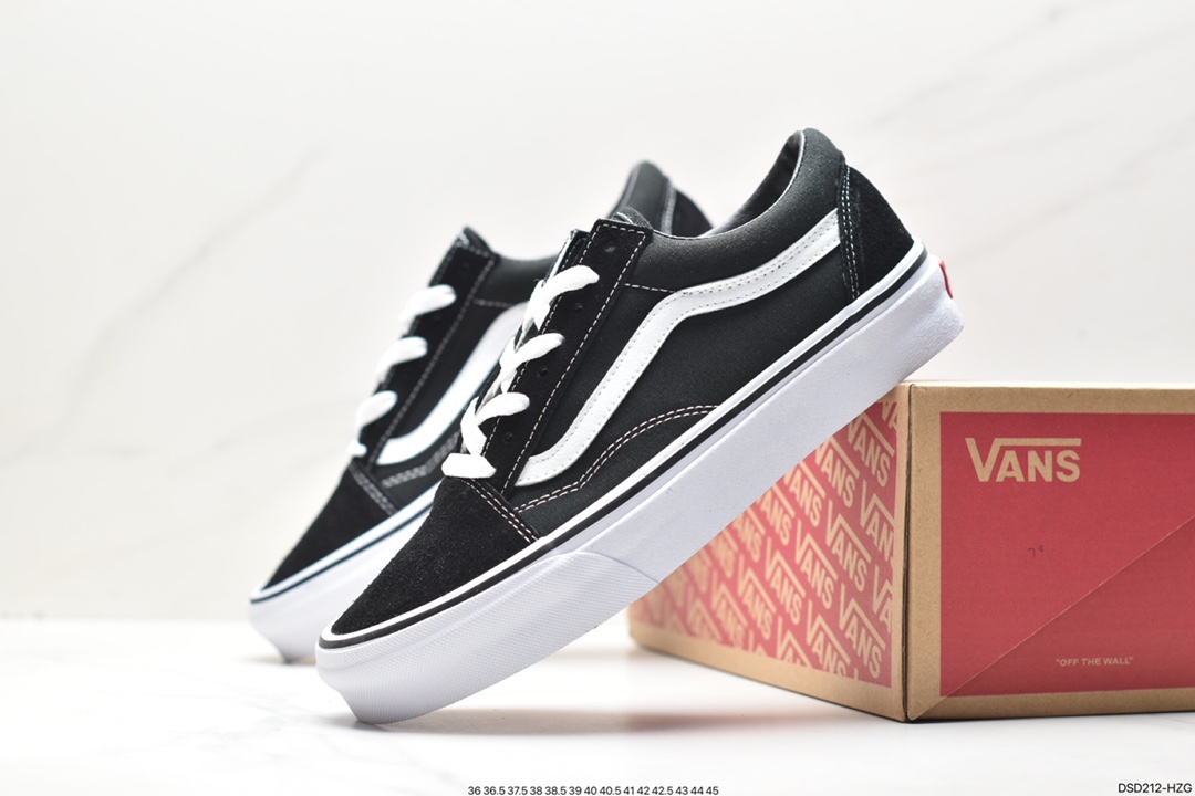 Vans Old Skool Platform Black Warrior Vans official lightweight, wear-resistant, comfortable thick-soled casual canvas shoes