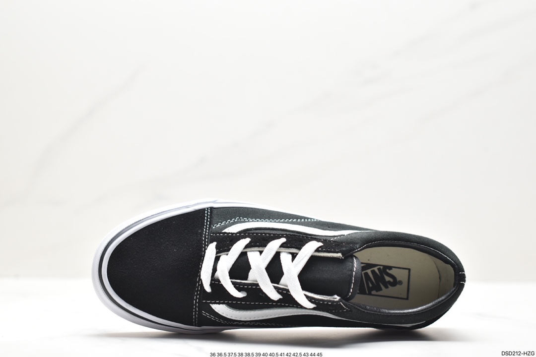 Vans Old Skool Platform Black Warrior Vans official lightweight, wear-resistant, comfortable thick-soled casual canvas shoes