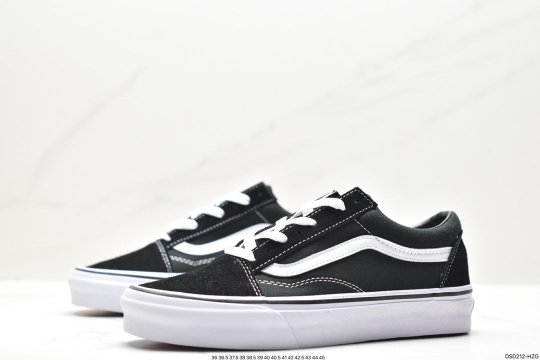 Vans Old Skool Platform Black Warrior Vans official lightweight, wear-resistant, comfortable thick-soled casual canvas shoes