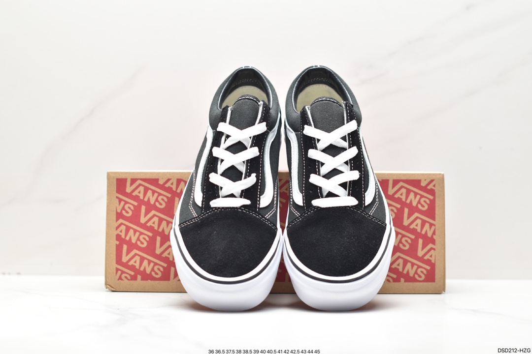 Vans Old Skool Platform Black Warrior Vans official lightweight, wear-resistant, comfortable thick-soled casual canvas shoes