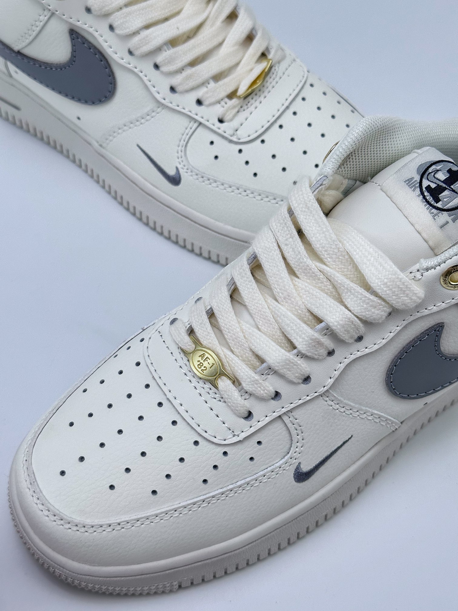 Nike Air Force 1 Low 07 40th Anniversary White Gray Hook DQ7658-106