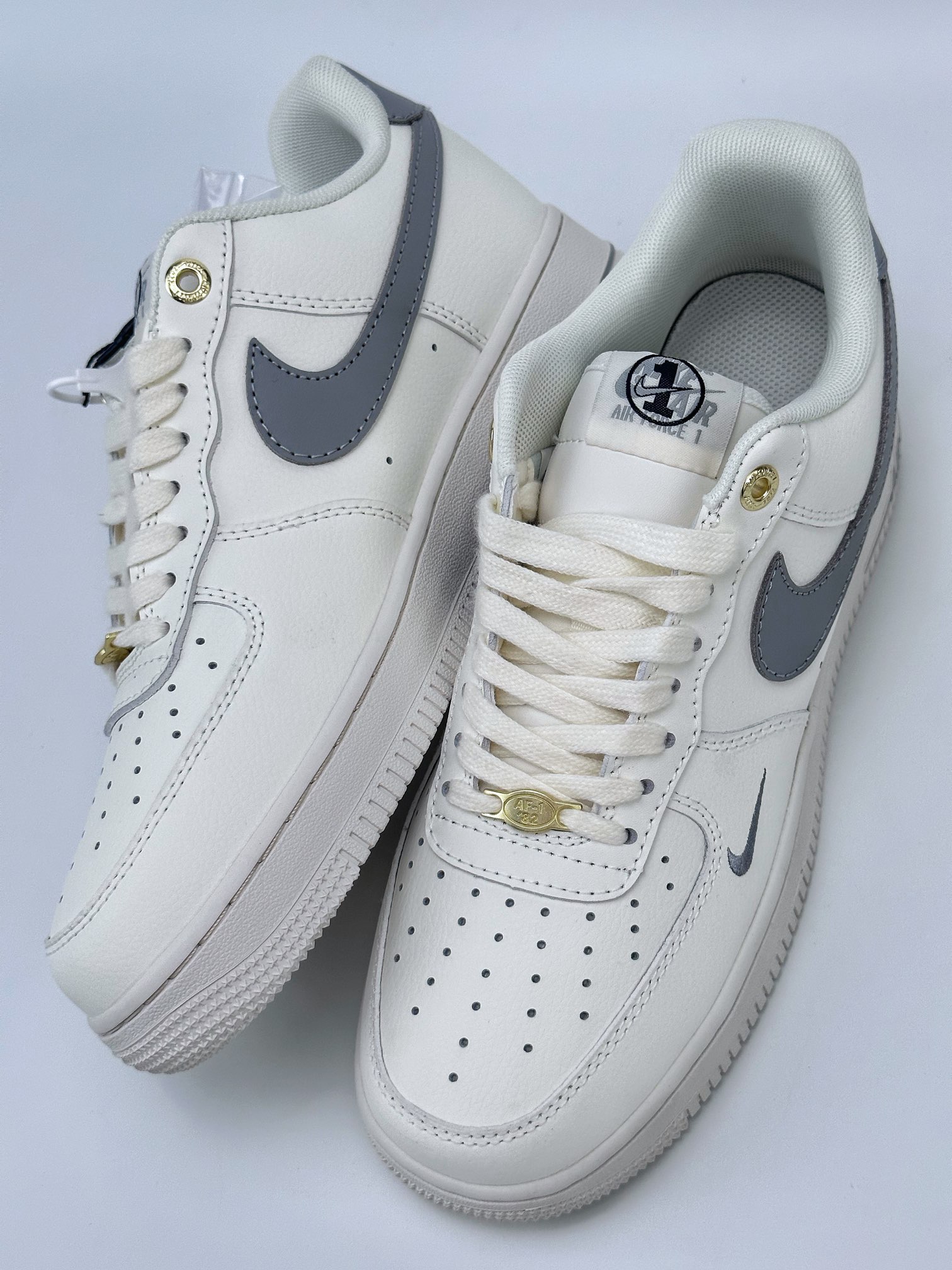 Nike Air Force 1 Low 07 40th Anniversary White Gray Hook DQ7658-106