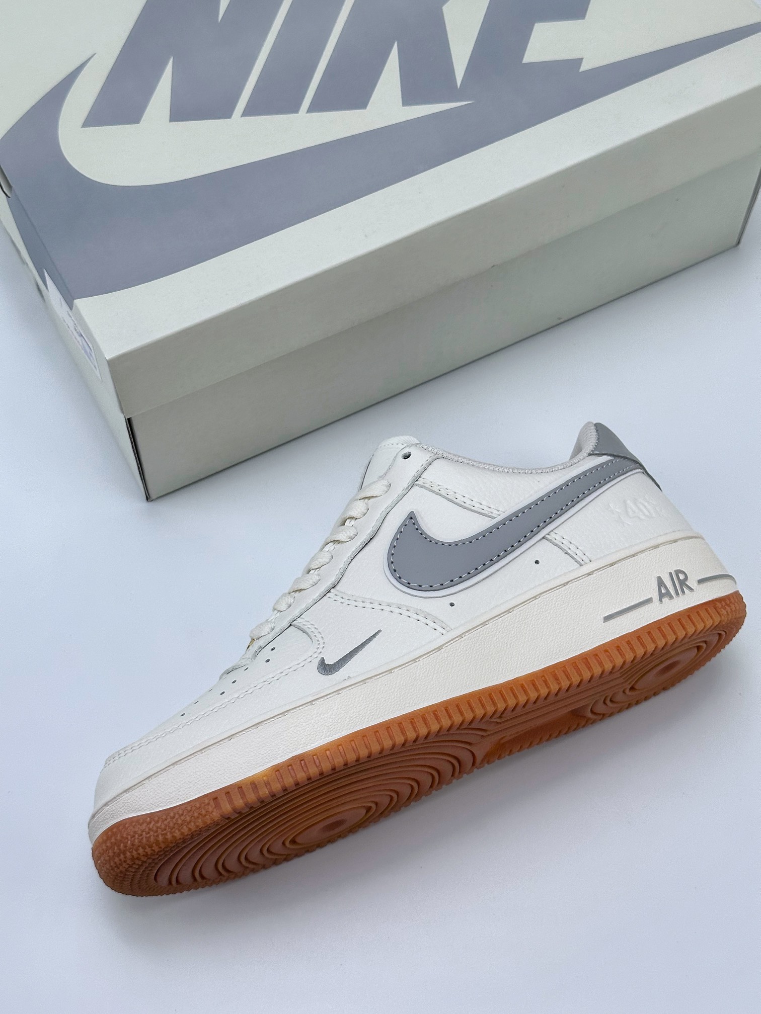 Nike Air Force 1 Low 07 40th Anniversary Grey Swoosh WA0531-303