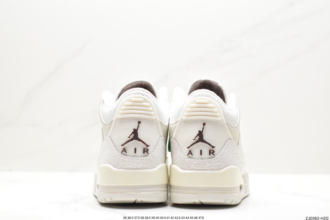 Air Jordan 3 Retro ”Hide and Sneak” White Gray Brown 136064-668