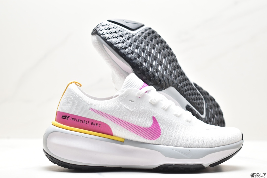 160 耐克NIKE ZOOMX INVINCIBLE RUN FK3 短跑马拉松系带系列轻量休闲运动慢跑鞋 DR2660-100