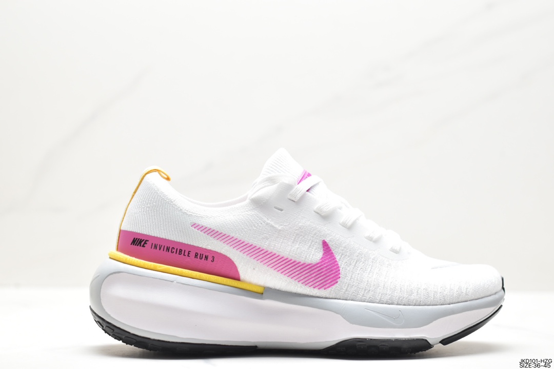 160 耐克NIKE ZOOMX INVINCIBLE RUN FK3 短跑马拉松系带系列轻量休闲运动慢跑鞋 DR2660-100