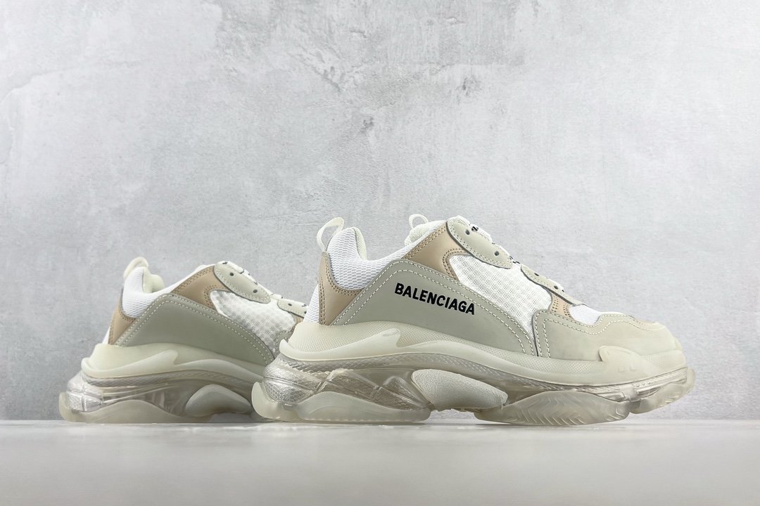 Balenciaga巴黎世家 Triple S 白灰 541624 W09E1 9000