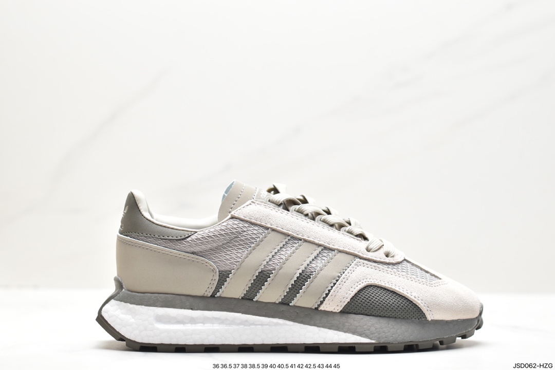 200 adidas Racing E5 Boost Prototype 速度轻盈复古系列慢跑鞋 IE0507