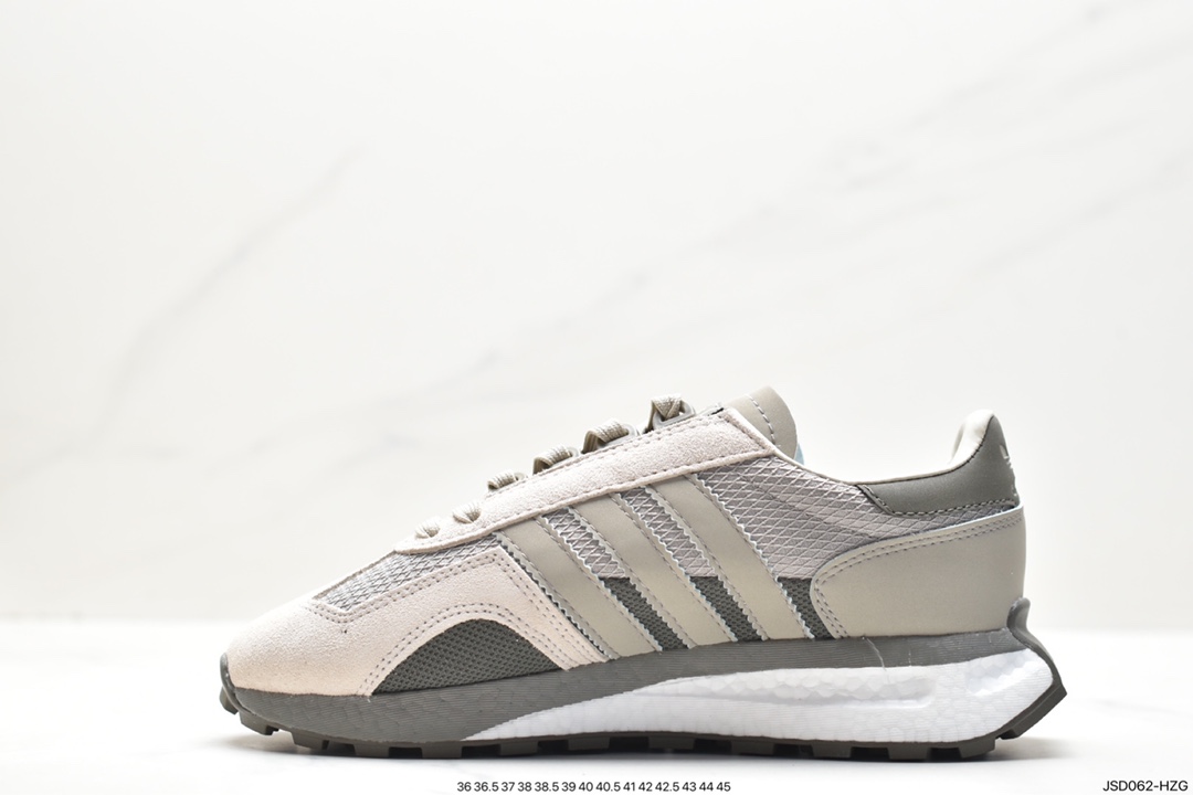 200 adidas Racing E5 Boost Prototype 速度轻盈复古系列慢跑鞋 IE0507