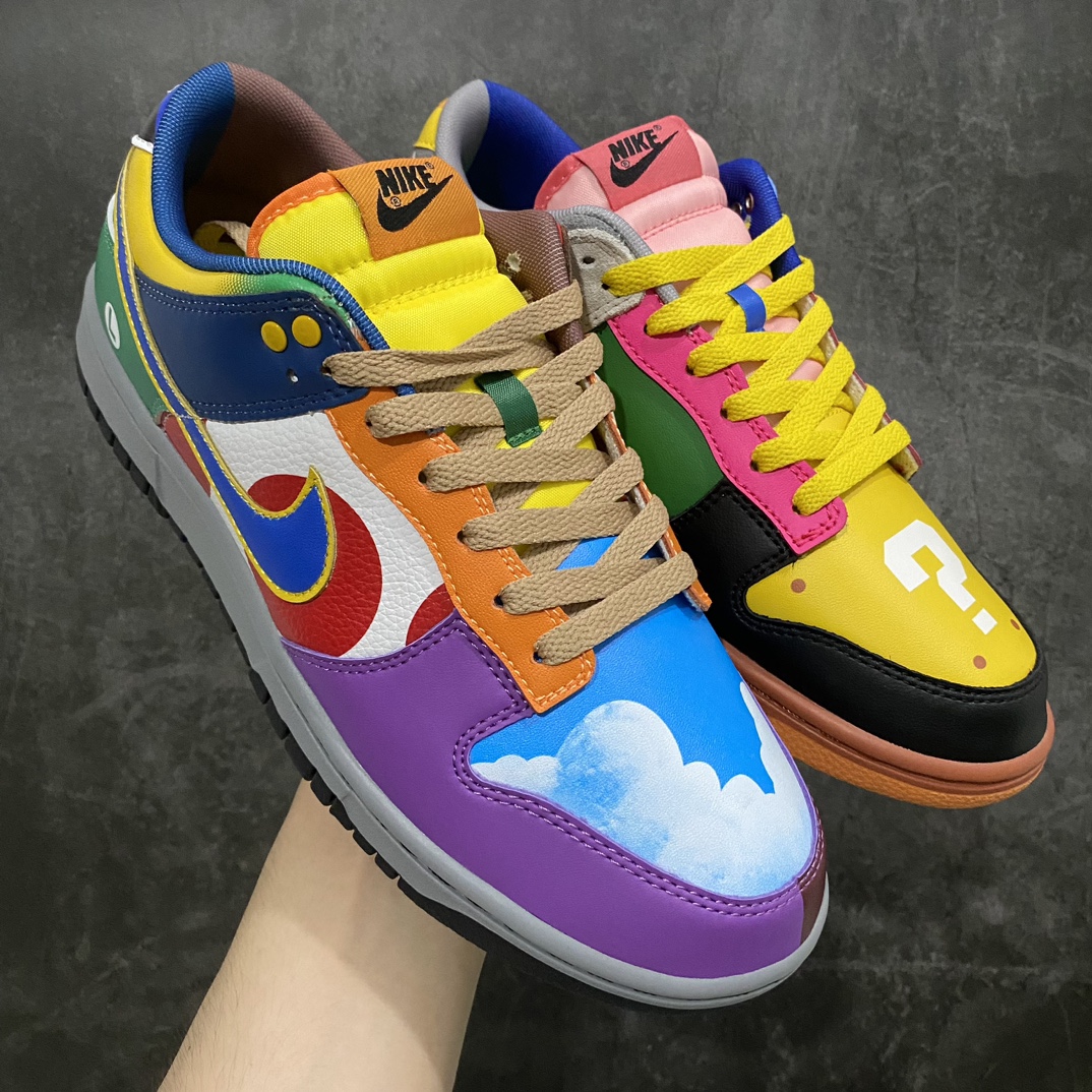 NK Dunk Low Mario Mandarin Duck low-top casual sneakers DH0952-100