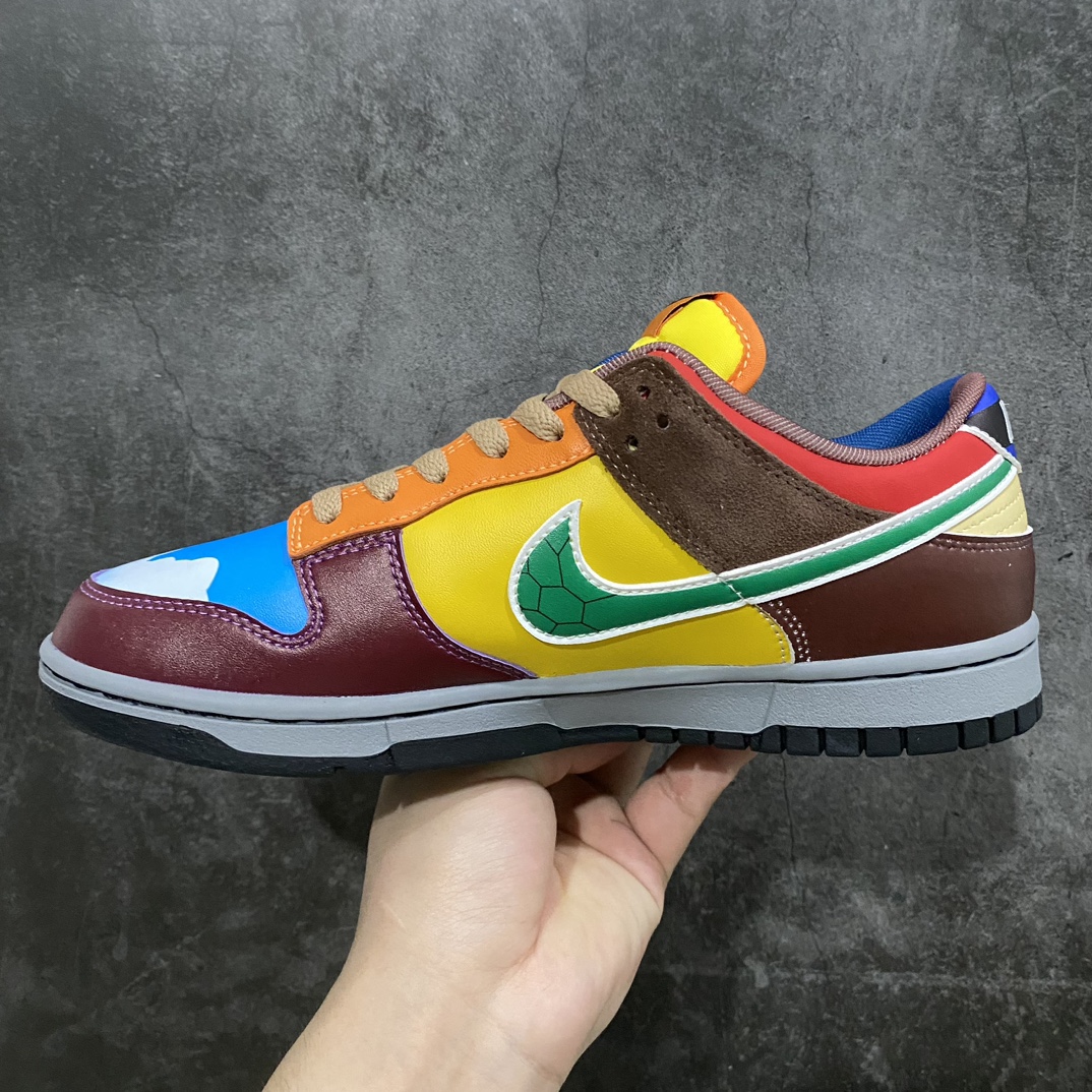 NK Dunk Low Mario Mandarin Duck low-top casual sneakers DH0952-100