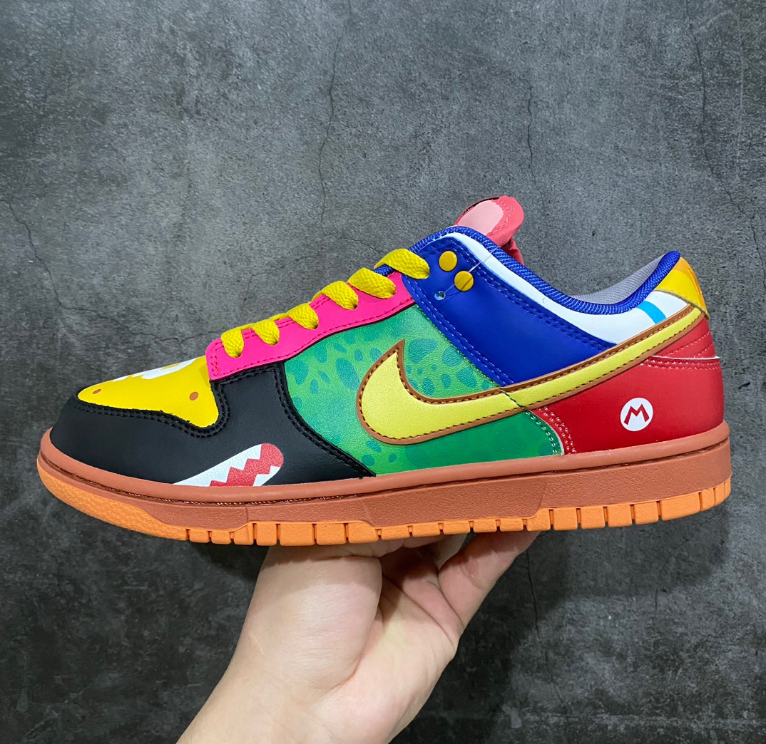 NK Dunk Low Mario Mandarin Duck low-top casual sneakers DH0952-100