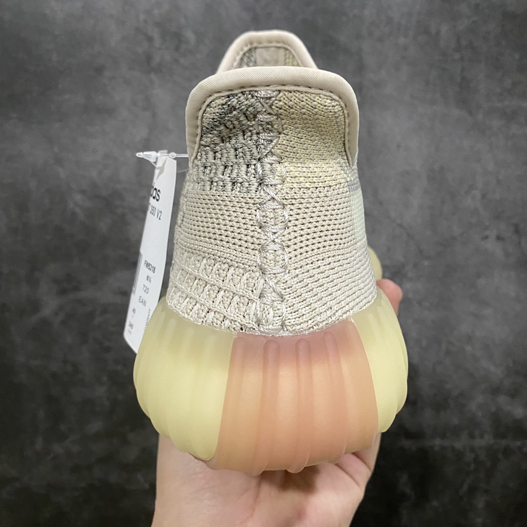 LW version Yeezy350 V2 lemon stitching starry sky FW5318