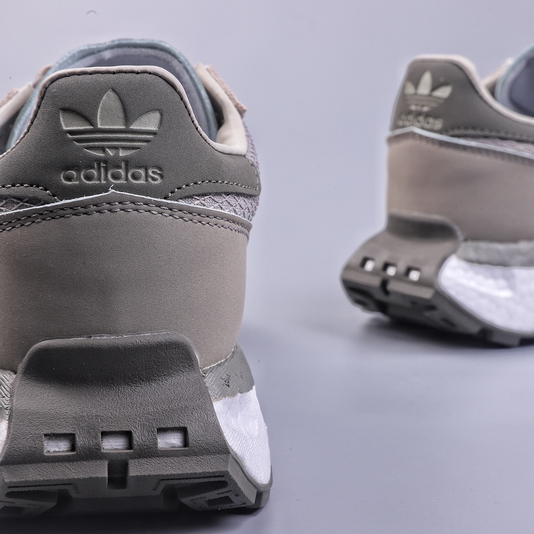 200 adidas Racing E5 Boost Prototype 速度轻盈复古系列 百搭透气运动慢跑鞋  IE0507