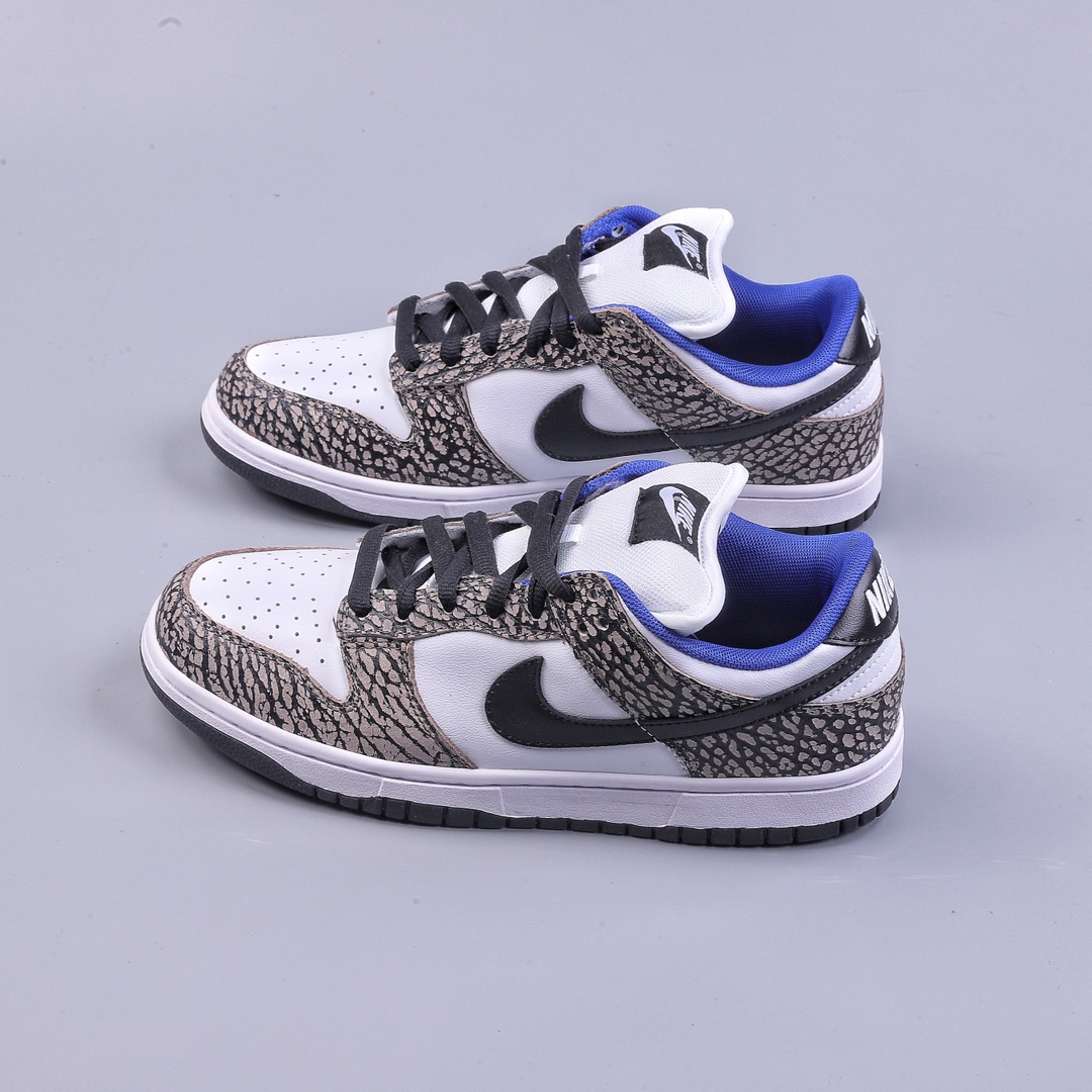 NK Dunk Low Premium SB 10th Anniversary Special Low-top Series ”Blue Box” White Cement White Blue Burst 304292-001