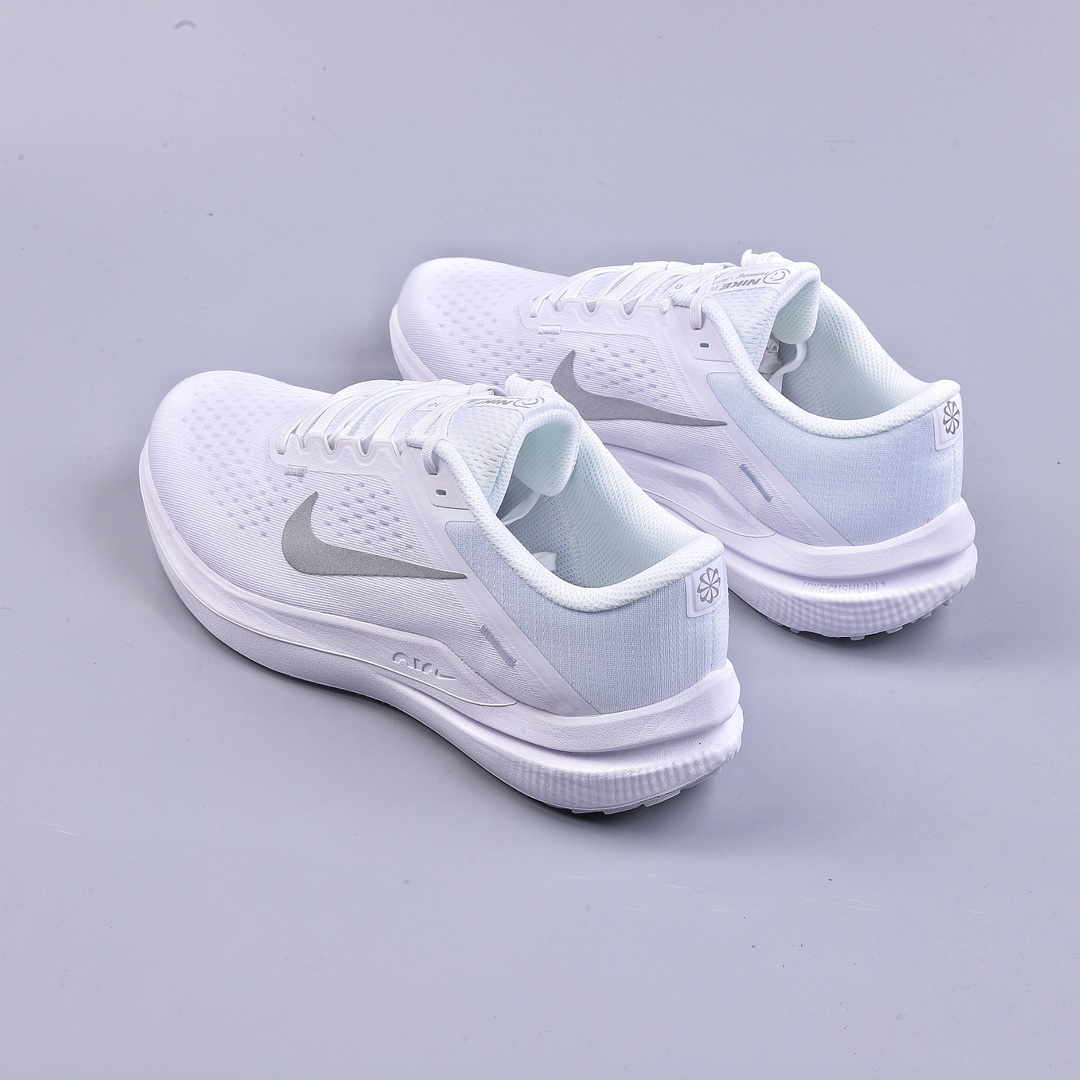 NK Air Zoom Winflo V10 Moon Landing Mesh Breathable Professional Running Shoes Pure White DV4022-102