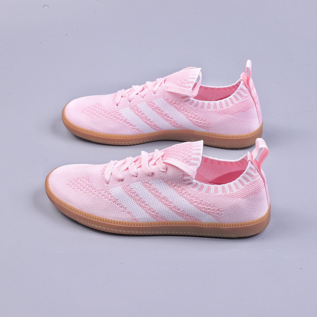 R Ad Samba CQ2685 Adidas knitted trefoil casual sneakers