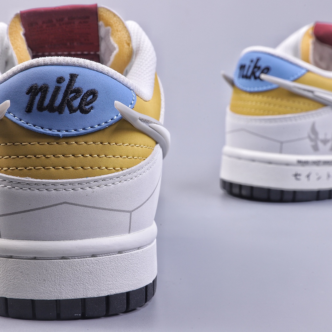 DK Nike SB Dunk Low White Blue Yellow ZD2356-151