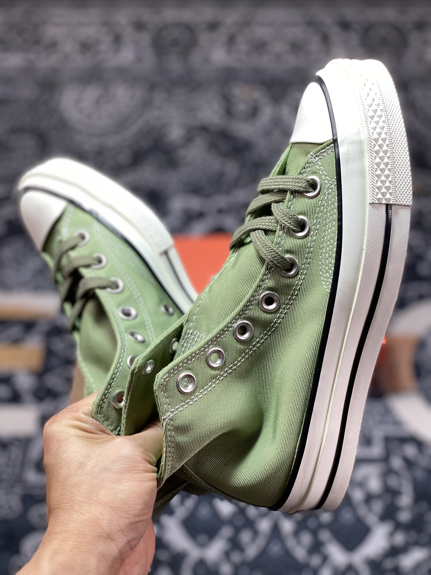 Exclusive and correct version of Converse Chuck 1970s XLD Avocado Green A03439C