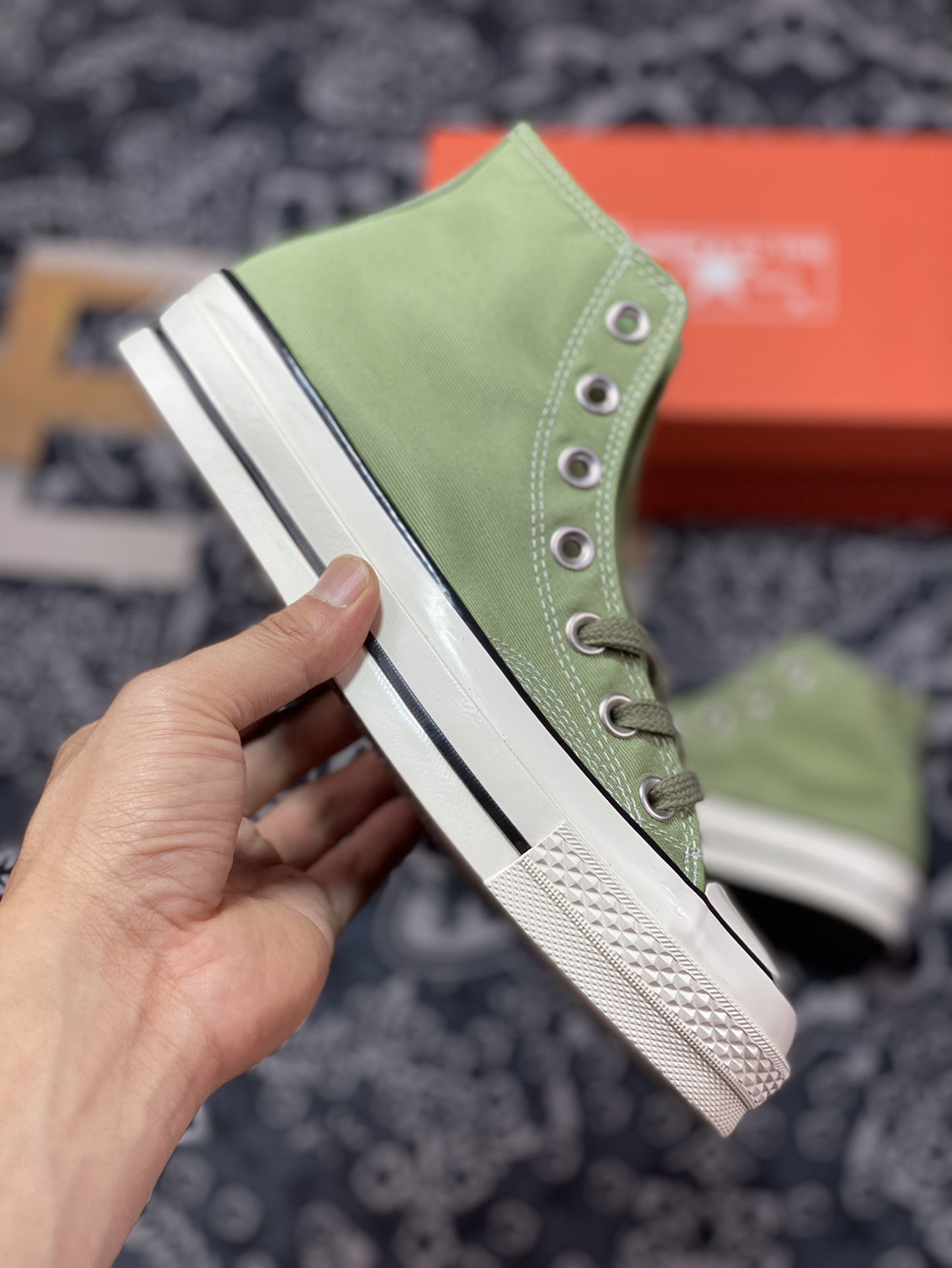 Exclusive and correct version of Converse Chuck 1970s XLD Avocado Green A03439C