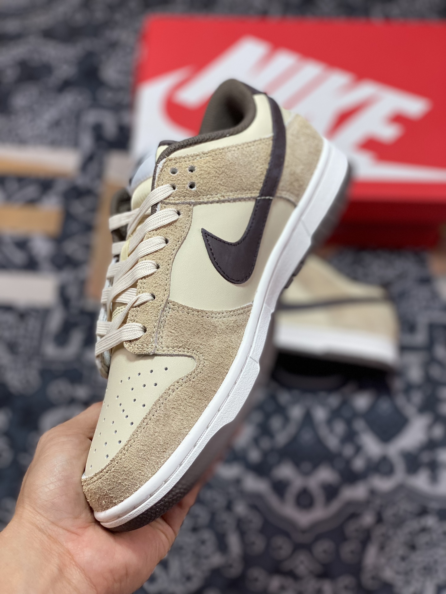 NK Dunk Low Retro PRM ”Cheetah” cheetah beige brown low-top casual sports shoes DH7913-200