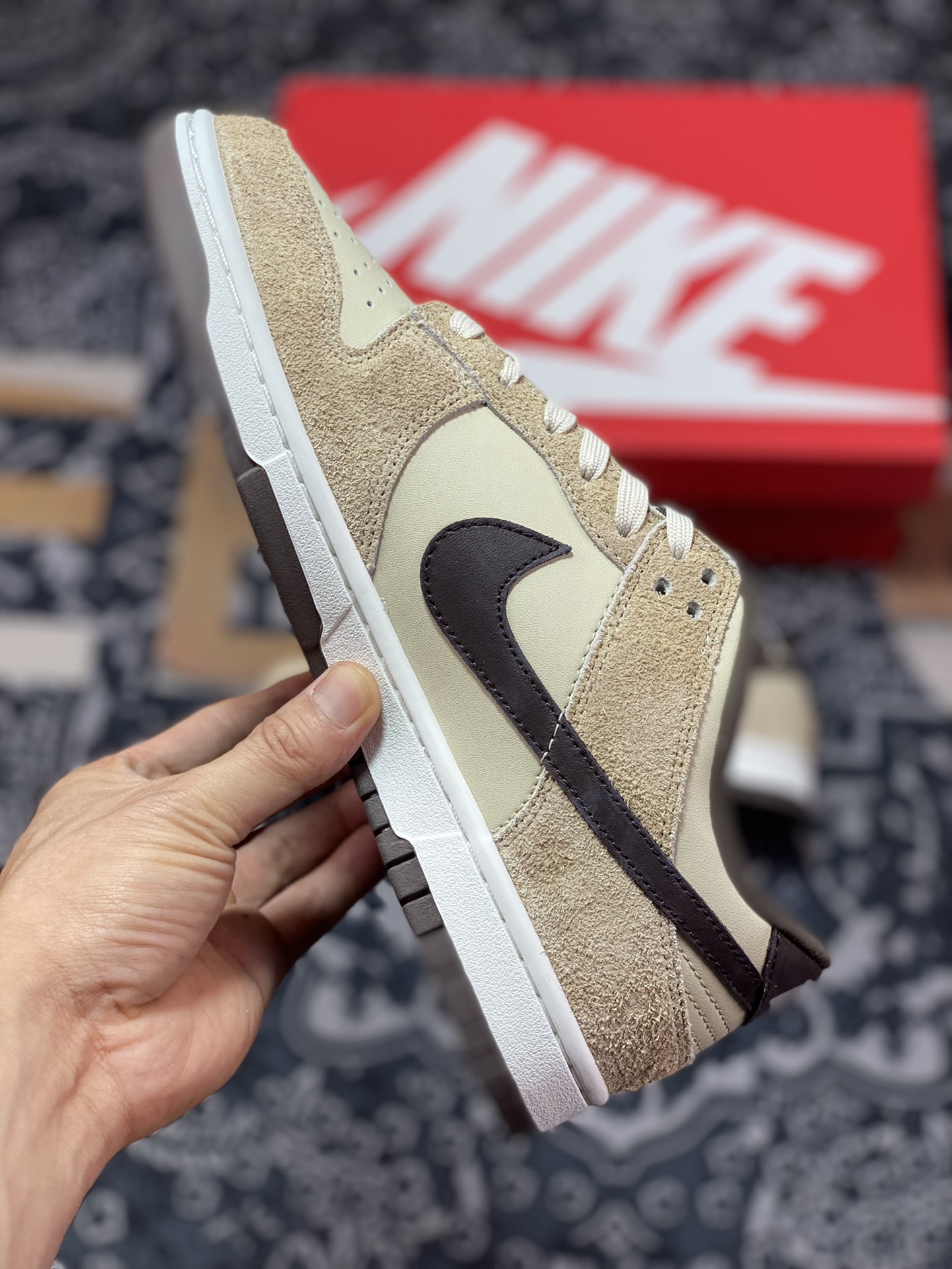 NK Dunk Low Retro PRM ”Cheetah” cheetah beige brown low-top casual sports shoes DH7913-200