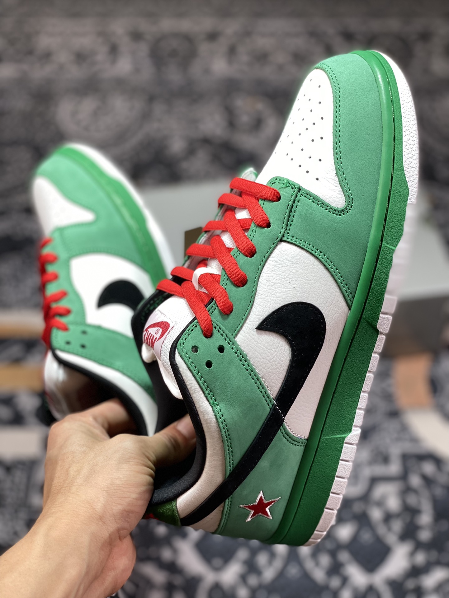 NK Dunk SB LoW Heineken Heineken ultra limited edition low-top sports casual shoes 304292-302