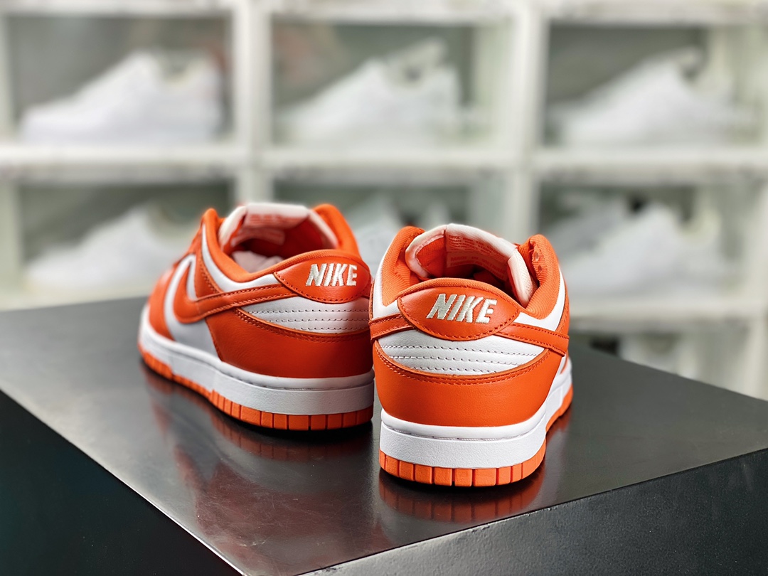 SB Dunk Low ”Orange Blaze” dunk series low-top sneakers ”White Orange Snow City” CU1726-101