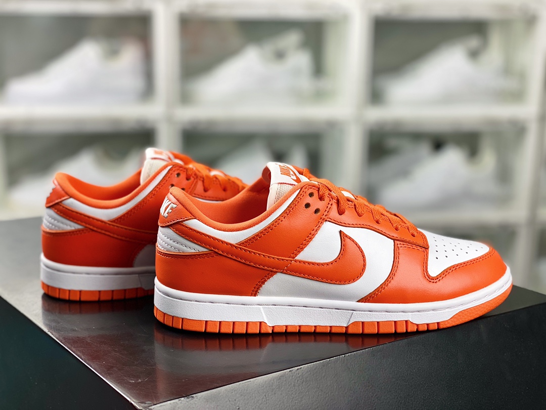 SB Dunk Low ”Orange Blaze” dunk series low-top sneakers ”White Orange Snow City” CU1726-101