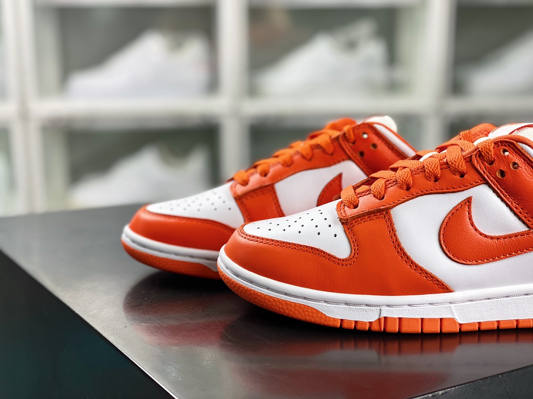 SB Dunk Low ”Orange Blaze” dunk series low-top sneakers ”White Orange Snow City” CU1726-101