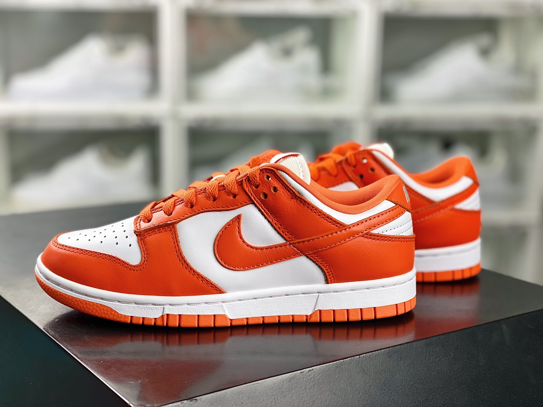 SB Dunk Low ”Orange Blaze” dunk series low-top sneakers ”White Orange Snow City” CU1726-101