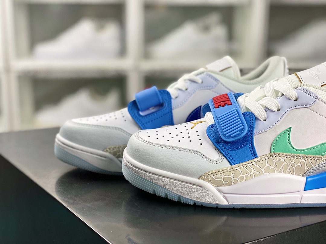 Air Jordan Legacy 312 Low GS ”White/Aqua/Red” Jordan basketball shoes ”White, Blue and Green” FN8896-131