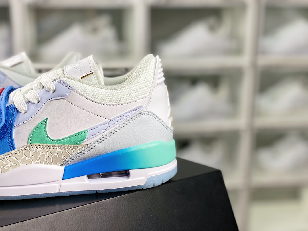 Air Jordan Legacy 312 Low GS ”White/Aqua/Red” Jordan basketball shoes ”White, Blue and Green” FN8896-131