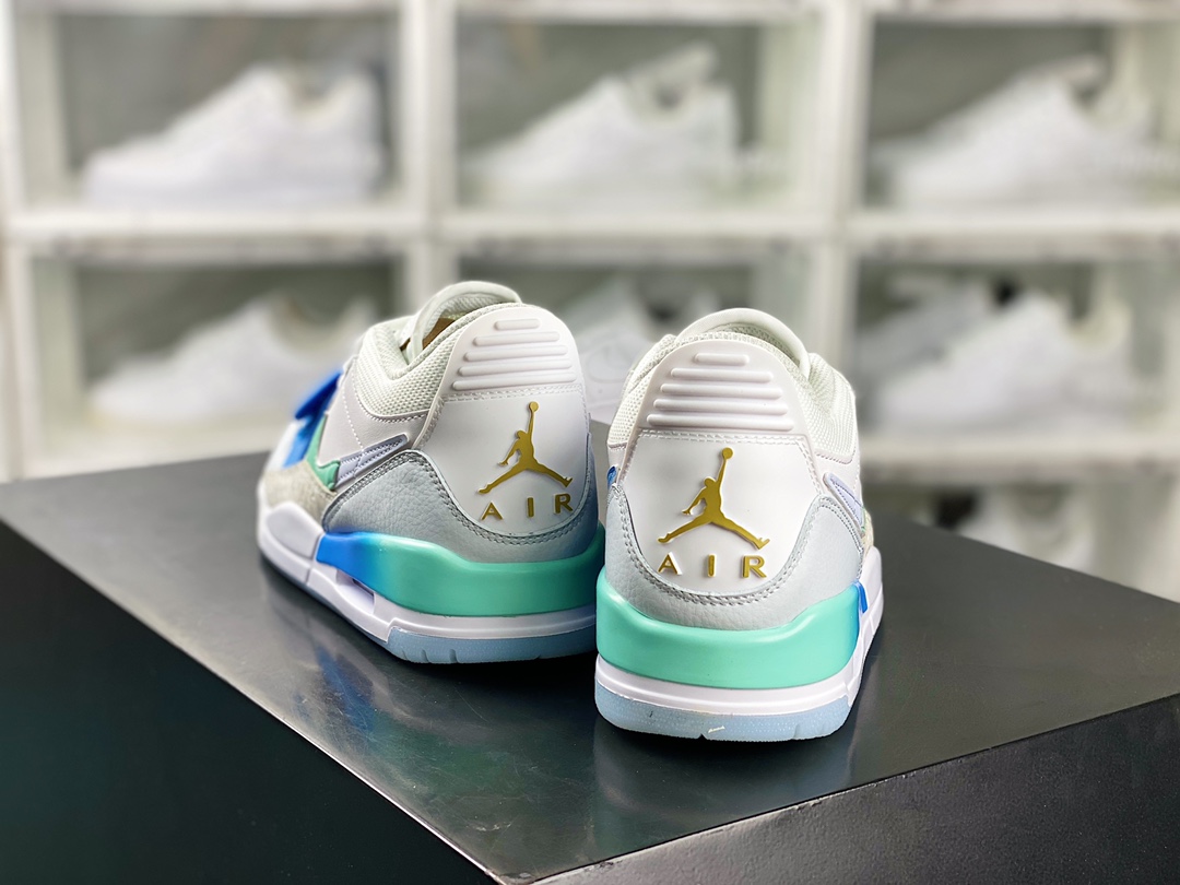 Air Jordan Legacy 312 Low GS ”White/Aqua/Red” Jordan basketball shoes ”White, Blue and Green” FN8896-131